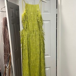 ASOS lime green dress. Perfect for wedding guest